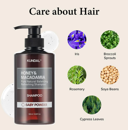 Shampoo Nutritivo Kundal Honey & Macadamia Nature Shampoo 500ml