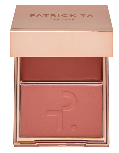 Rubor Dúo Compacto Patrick Ta Major Headlines Double-Take Crème & Powder Blush Duo