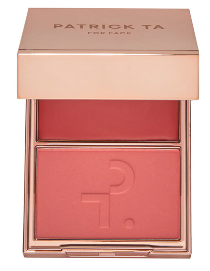 Rubor Dúo Compacto Patrick Ta Major Headlines Double-Take Crème & Powder Blush Duo