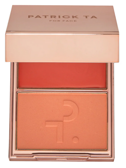 Rubor Dúo Compacto Patrick Ta Major Headlines Double-Take Crème & Powder Blush Duo