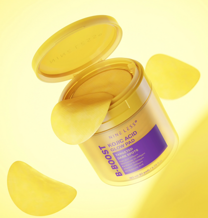 Pads iluminadores con Ácido Kójico Nine Less B-Boost Kojic Acid Glow Toner Pad 80und