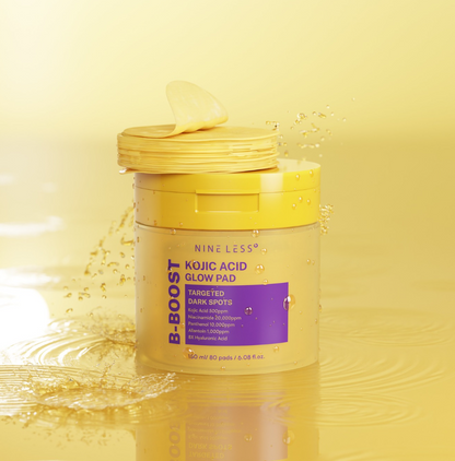 Pads iluminadores con Ácido Kójico Nine Less B-Boost Kojic Acid Glow Toner Pad 80und
