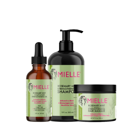 Mielle Organics Kit de Fortalecimiento Capilar y del Cuero Cabelludo con Romero y Menta de Mielle