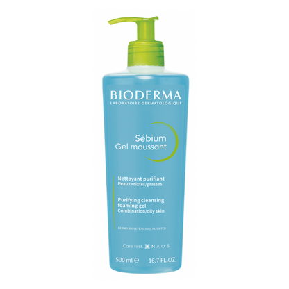 Gel Limpiador Purificante Control Brillo Bioderma Sébium Gel Moussant 200ml