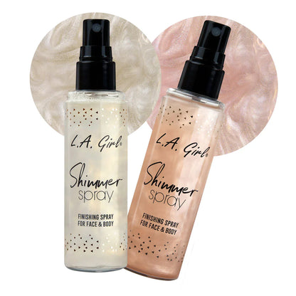 Iluminador en Spray para Rostro | Cuerpo L.A Girl Shimmer Finishing Spray For Face & Body