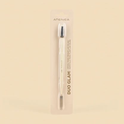 Brocha Duo Atenea para Cejas y Espátula