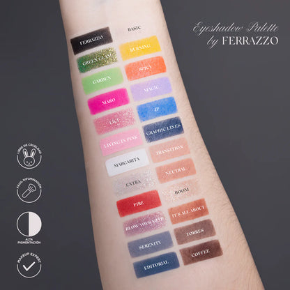 Paleta de sombras Atenea X Ferrazo: Discover your Editorial Side