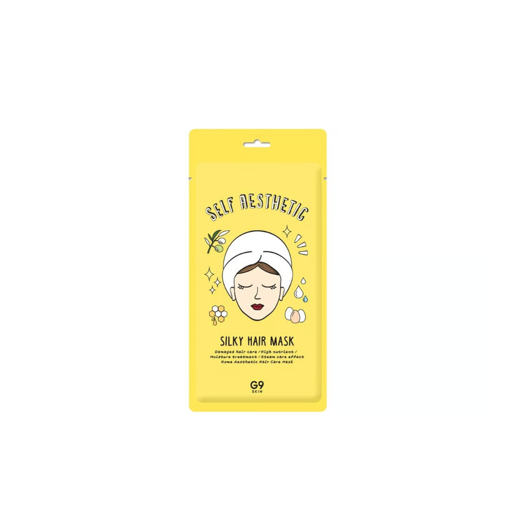 Mascarilla capilar suavizante G9 Self Aesthetic Silky Hair Mask 5 Piezas