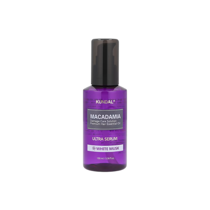 Sérum capilar nutritivo con Macadamia Kundal Macadamia Hair Serum White Musk 100ml