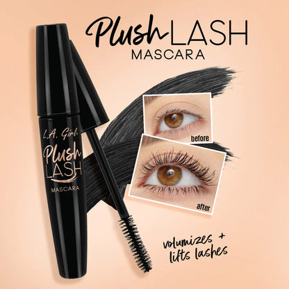 Pestañina para alargar y dar volúmen L.A Girl Pestañina Plush Lash Blackest Black