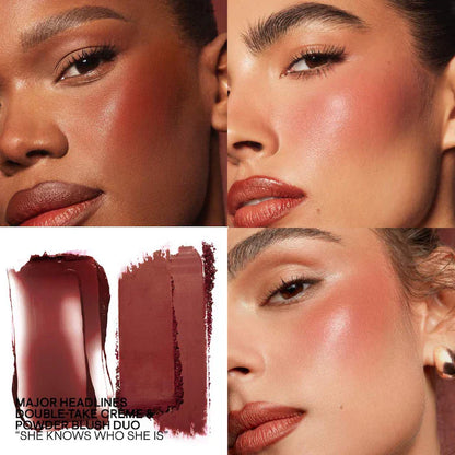 Rubor Patrick Ta Major Headlines Double-Take Crème & Powder Blush Duo