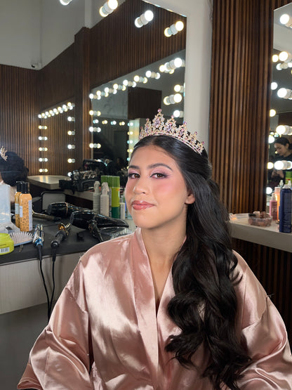 Plan Magic Glow - Maquillaje y Peinado de Quinceañera con Prueba