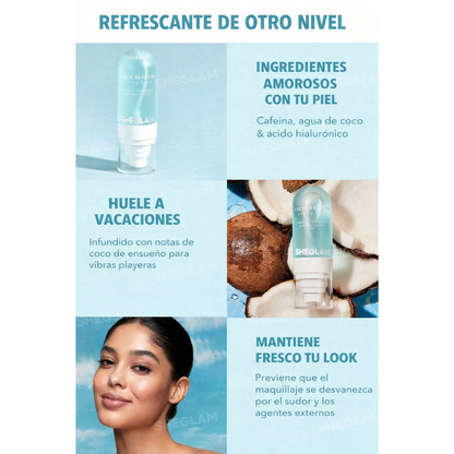 Spray fijador de maquillaje hidratante Sheglam Press Refresh 55 ml