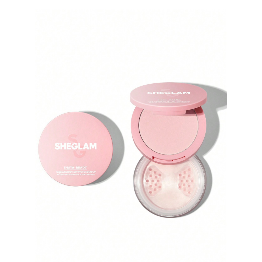 Polvo para rostro y ojeras Sheglam Insta-Ready Face & Under Eye Setting Powder Duo