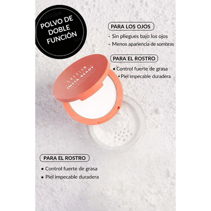 Polvo para rostro y ojeras Sheglam Insta-Ready Face & Under Eye Setting Powder Duo
