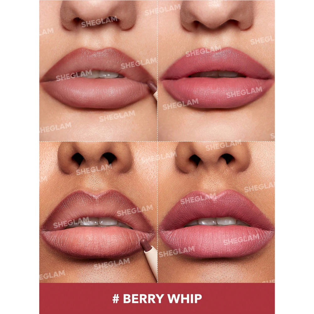 Labial mate Sheglam Glam 101 Lipstick & Liner Duo