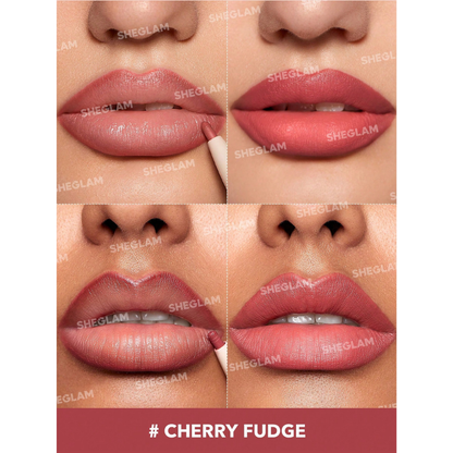 Labial mate Sheglam Glam 101 Lipstick & Liner Duo