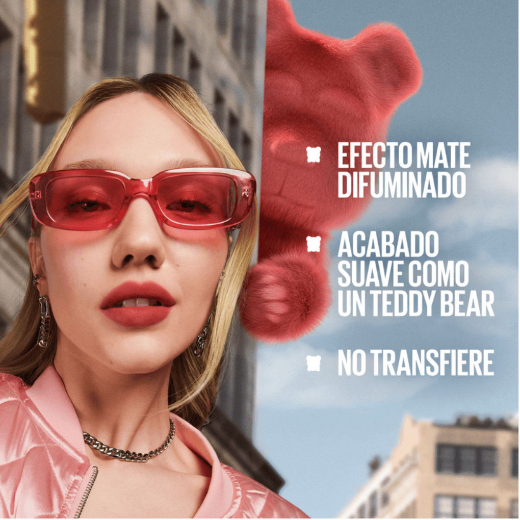 Tinta labial mate Maybelline Super Stay Teddy Tin