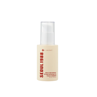Sérum con retinal para arrugas y textura K-Secret SEOUL 1988 Serum Retinal Liposome 2% + Black Ginseng 30ml