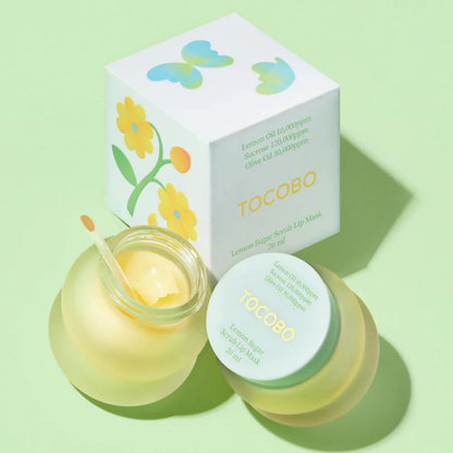 Mascarilla exfoliante de labios con azúcar y limón Tocobo Lemon Sugar Scrub Lip Mask 20ml