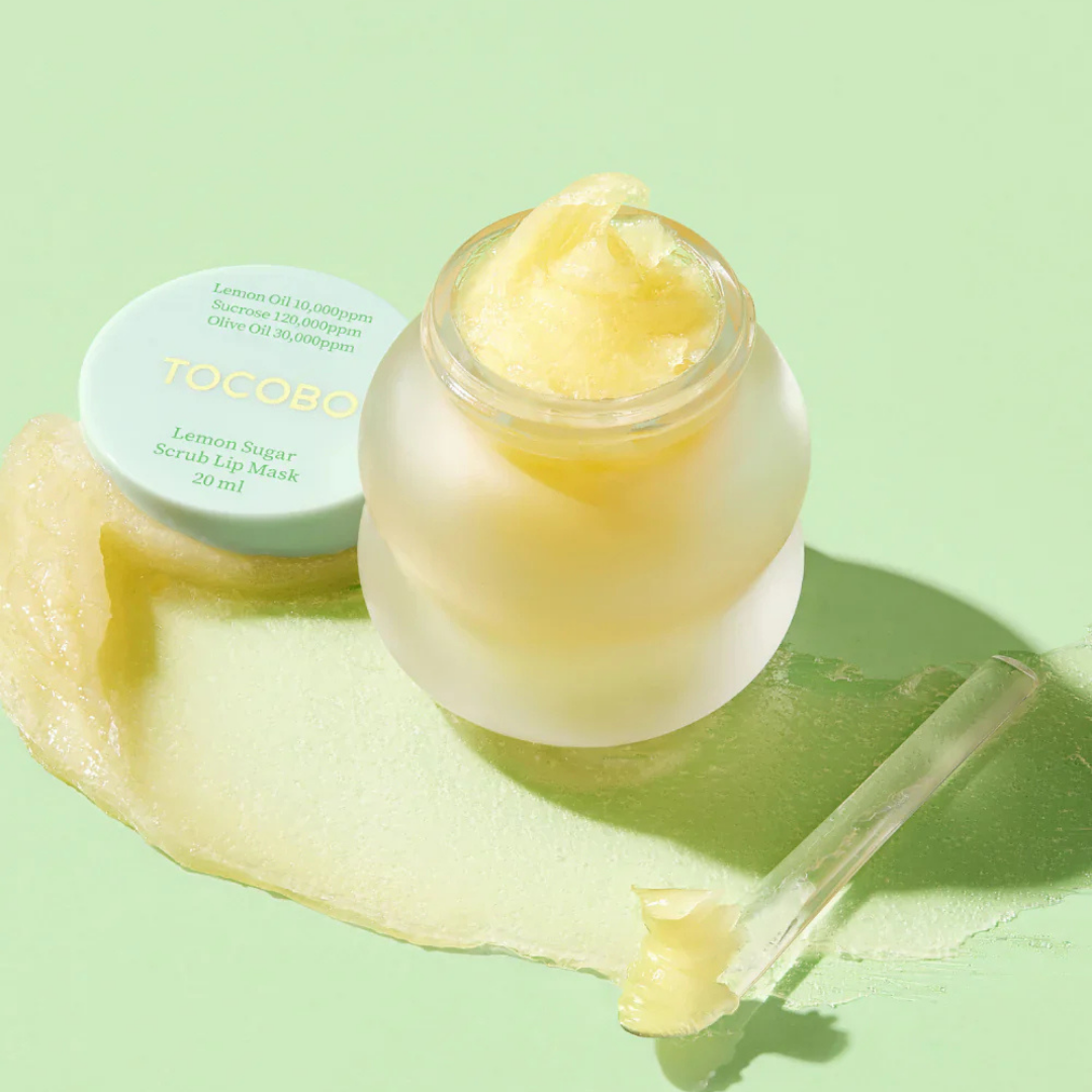 Mascarilla exfoliante de labios con azúcar y limón Tocobo Lemon Sugar Scrub Lip Mask 20ml