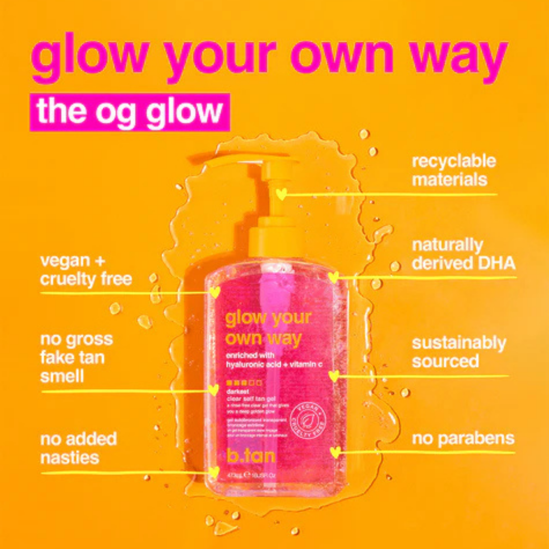 Loción autobronceadora Glow Your Own Way B.Tan 473ml