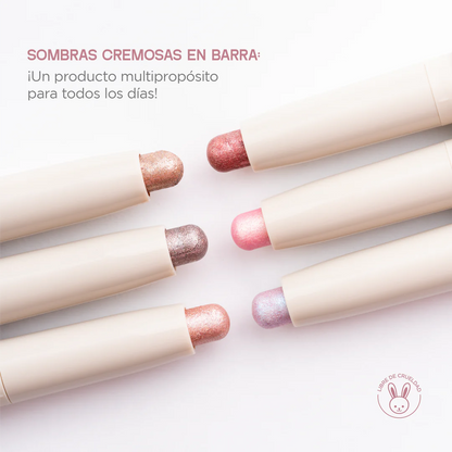Sombras cremosas en barra Atenea