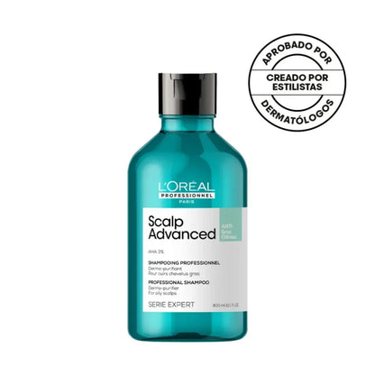 L'oréal Professionnel Scalp Advanced Shampoo Anti Grasa 300mL.