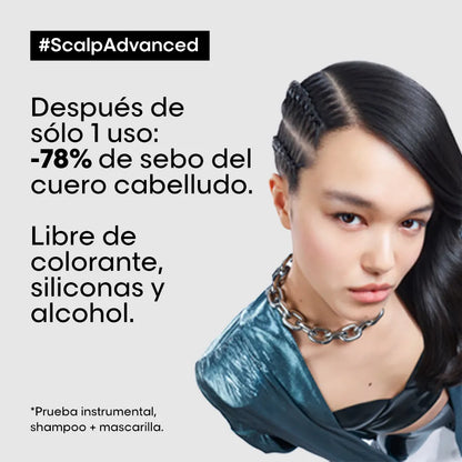 L'oréal Professionnel Scalp Advanced Shampoo Anti Grasa 300mL.