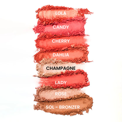 Paleta de rubores, bronceadores e iluminadores Montoc Light Set Face Palette 8T