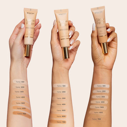 Base de alta cobertura Montoc Glow Filter High Coverage Foundation