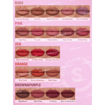 Labial mate de larga duración Sheglam Dynamatte Boom
