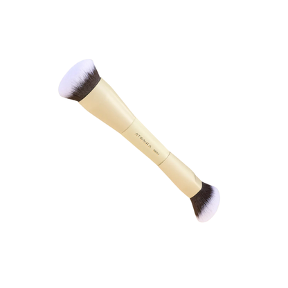 Brocha Duo Atenea para base y productos en crema