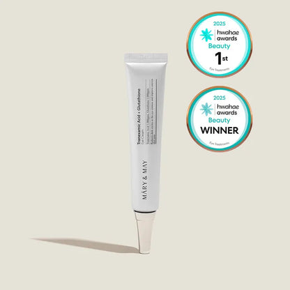 Contorno de ojos Iluminador y Antimanchas Mary&May Tranexamic Acid + Glutathione Eye Cream 30ml
