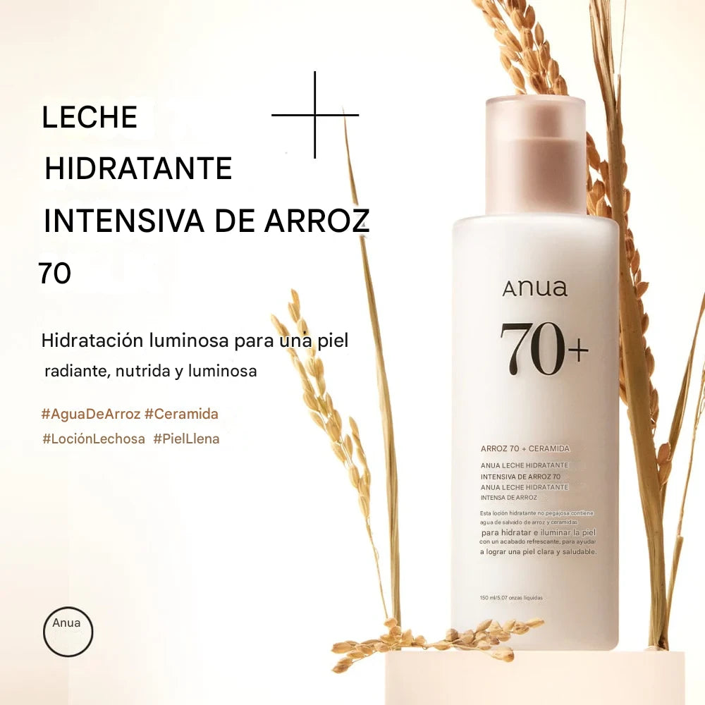 Loción facial hidratante Anua Rice 70 Intensive Moisturizing Milk 150ml