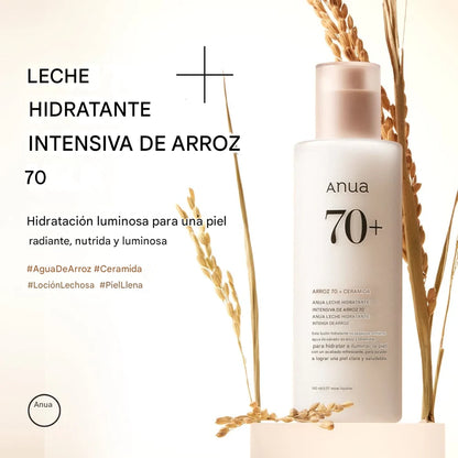 Loción facial hidratante Anua Rice 70 Intensive Moisturizing Milk 150ml
