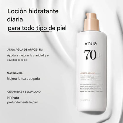 Loción facial hidratante Anua Rice 70 Intensive Moisturizing Milk 150ml