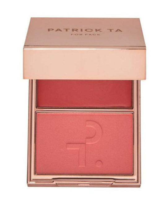 Rubor Dúo Compacto Patrick Ta Major Headlines Double-Take Crème & Powder Blush Duo