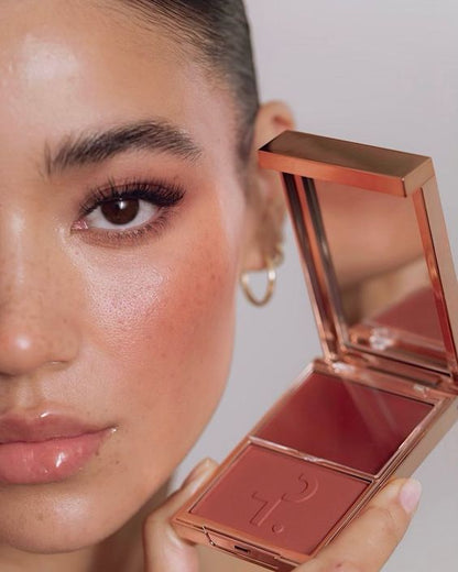 Rubor Dúo Compacto Patrick Ta Major Headlines Double-Take Crème & Powder Blush Duo