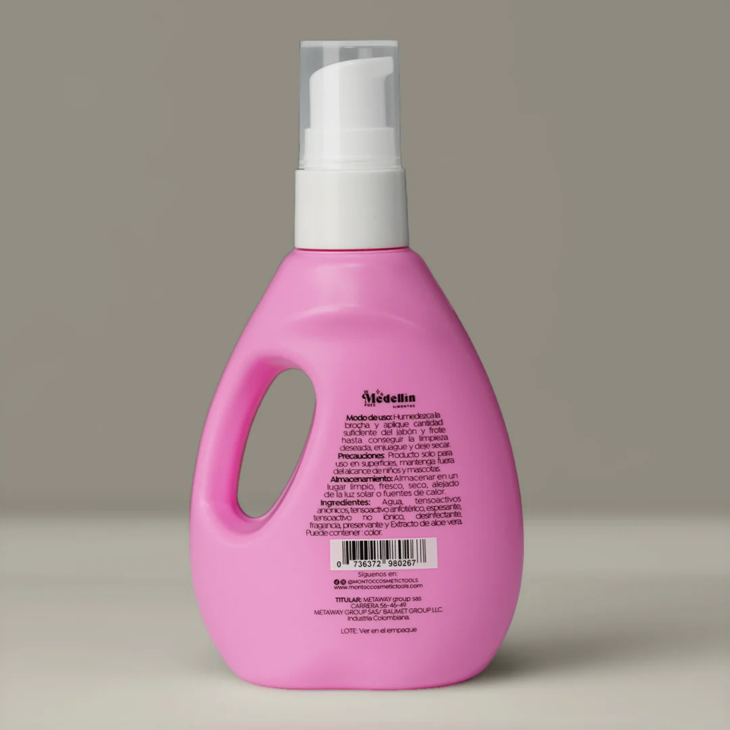 Jabón de brochas en gel Montoc Masterly Brush Gel Soap 120ml