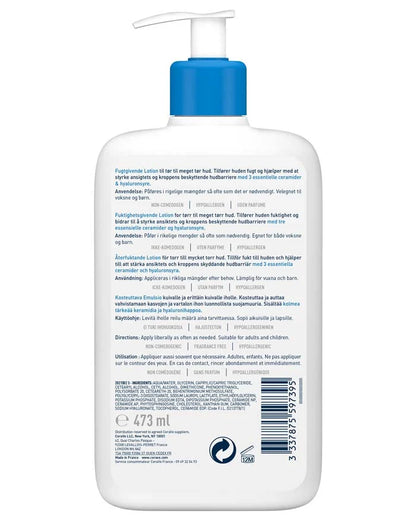 Loción Hidratante Para Piel Seca a Muy Seca Ceravé Moisturising Lotion For Dry to Very Dry Skin 473ml