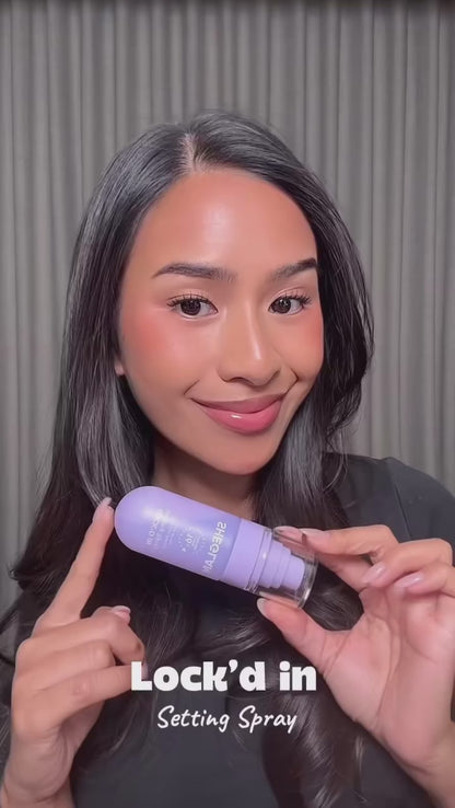 Fijador de maquillaje acabado mate Sheglam Lock'd In Setting Spray 55ml
