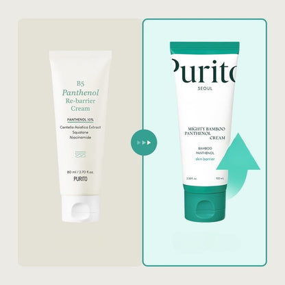 Crema hidratante de Bambú y Pantenol Purito Seoul Mighty Bamboo Panthenol Cream 10ml
