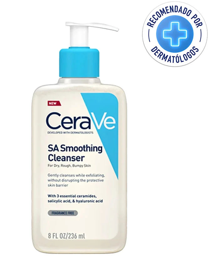 Limpiador Anti-rugosidades con Ácido Salicílico CeraVe SA Smoothing Cleanser For Dry, Rough, Bumpy Skin 236ml